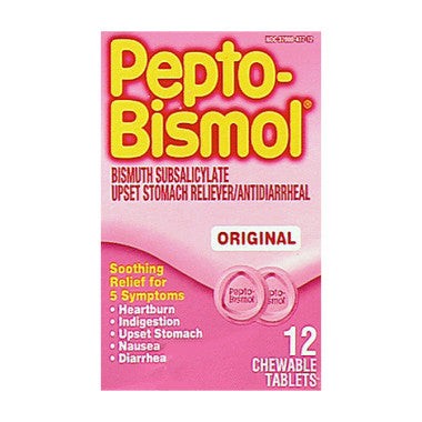 Pepto Bismol Original 12 Chewable Tablets | SmartMarketHub